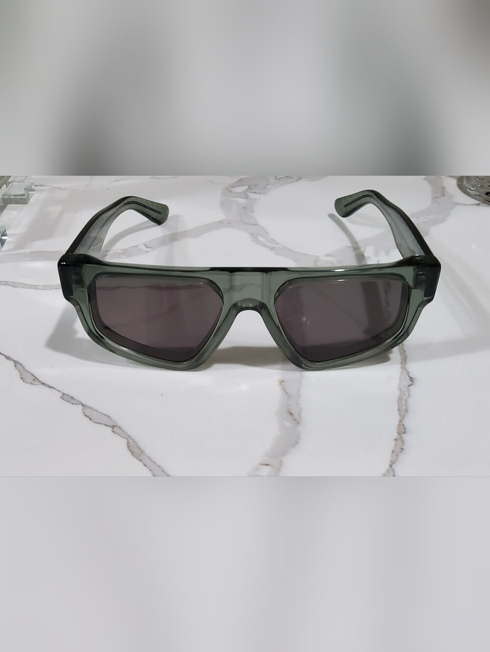 CK Men's Sunglasses in Olive Green - Lightweight Fashion Shades 54-19-150